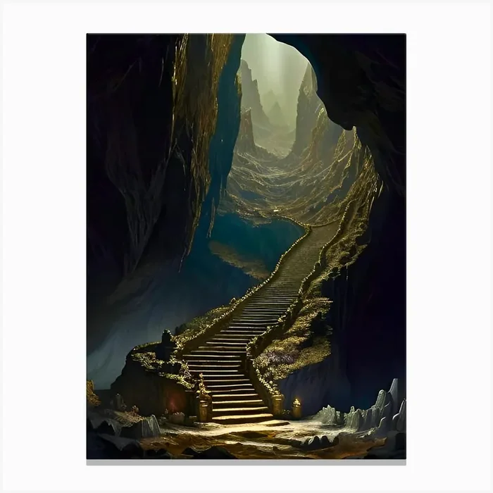 Stairway To Heaven Canvas Print by Egyptian Princess