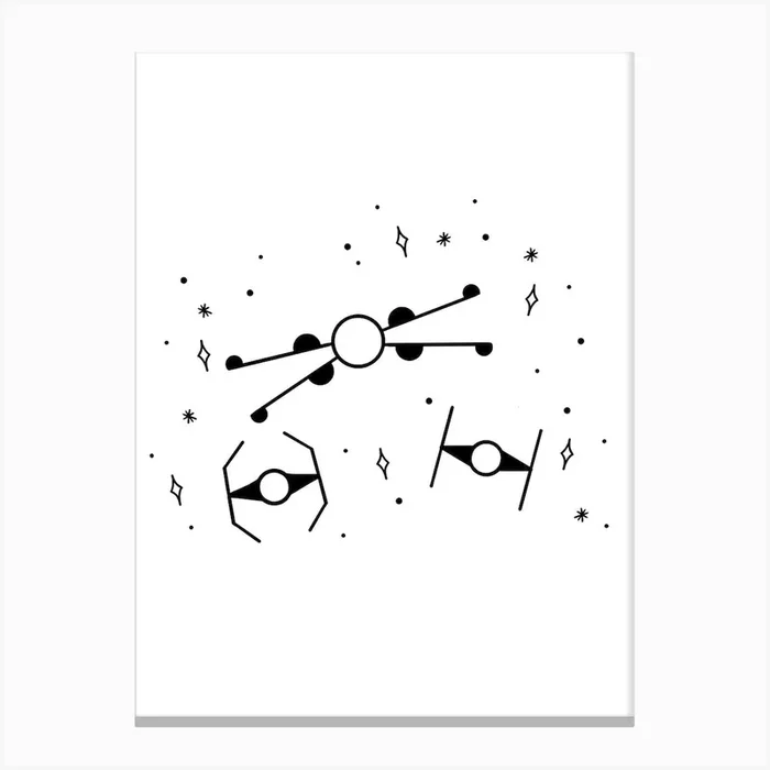 Star Wars Galxay Canvas Print by JDuke Illustrations