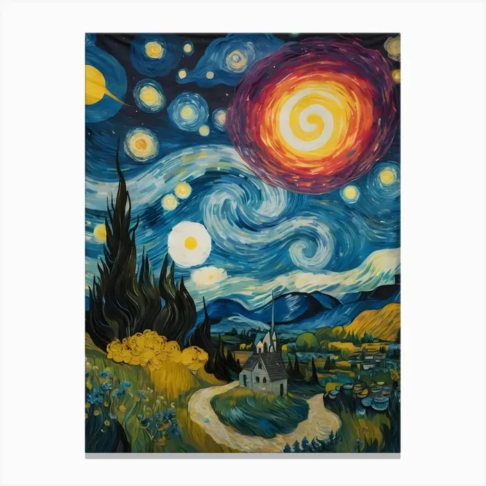 Starry Night 2 Canvas Print by Artistry Innovare
