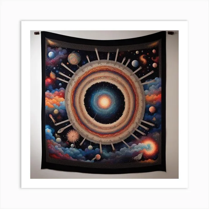 Starry Sky Art PrintW by Wisdom
