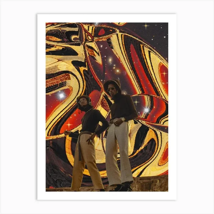 Stylish Science Fiction Abstract Art Print by Cosmo Zach