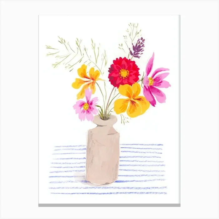 Summer Blooms Canvas Print by Emma Block