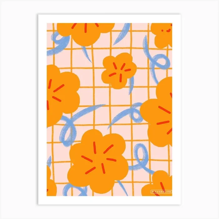 Sun Flora Art Print by ALXNDRA