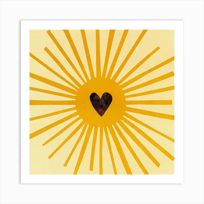 Sunburst Art PrintAD by Anne Davison Studio