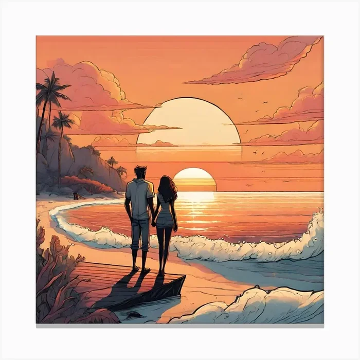 Sunset No.3 Canvas Print by callmefabiolous