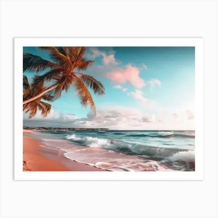 Sunset On The Beach 2 Art Print by Fotkrat