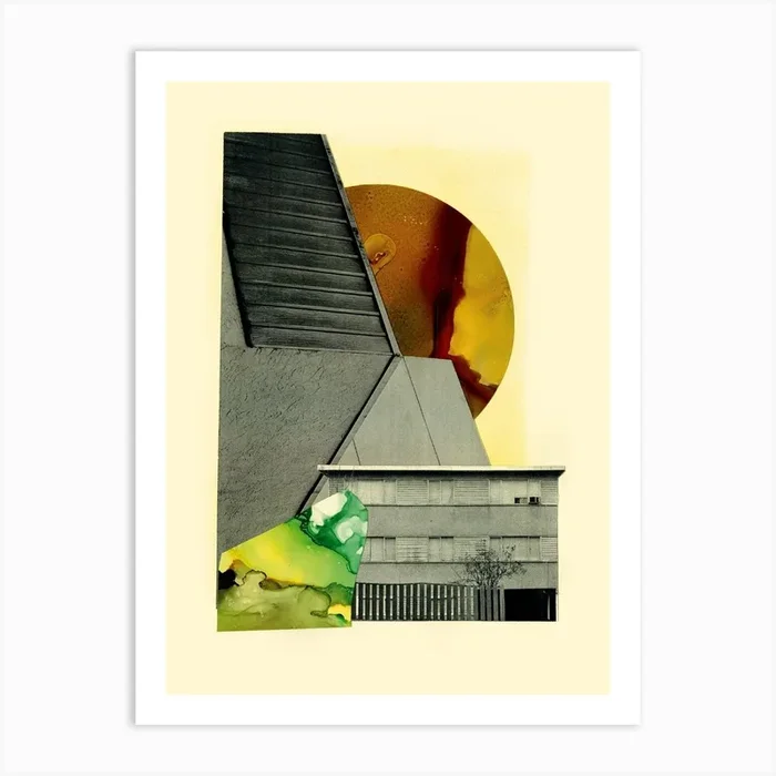 Supermoon Photocollage Art Print by Amy Louise Baker