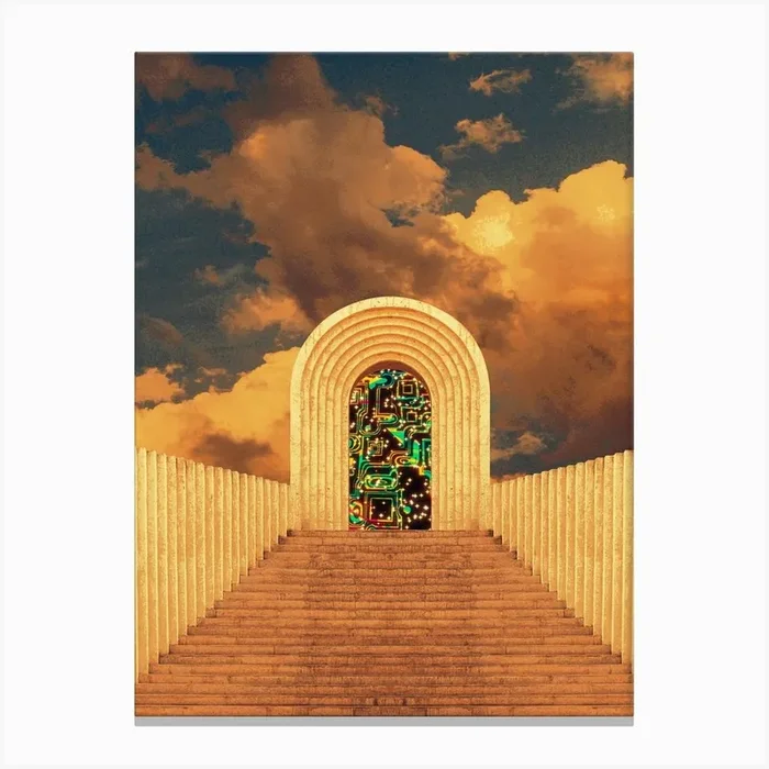Surreal Portal Collage 2 Canvas Print by Cosmo Zach