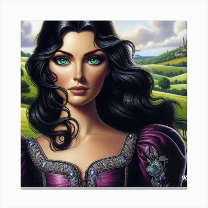Swan Princess Canvas Print by digital print