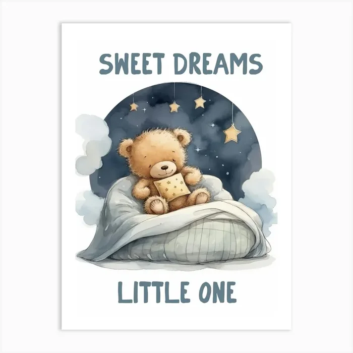Sweet Dreams Little One Art Print by Lara’s Wonderland