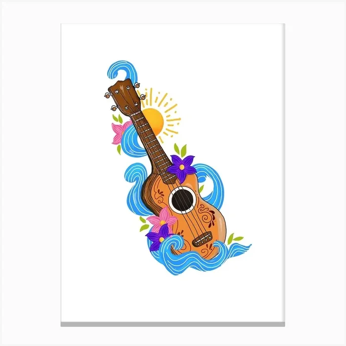 Swing To The Beat Canvas Print by Mitalim Designs
