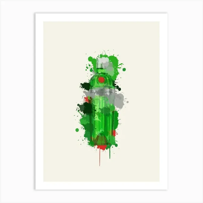 Tanquaray No10 – Gin Series Art Print by Andrew