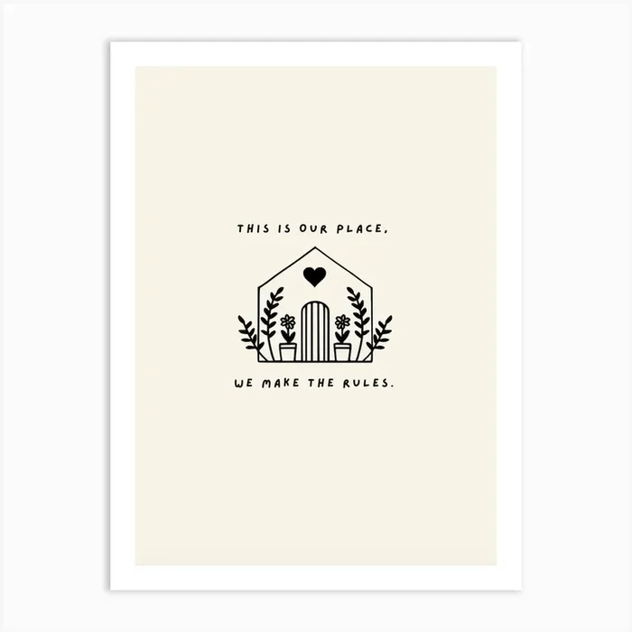 Taylor Swift Lover Lyrics Print Art Print by Blue Iris Designs Co
