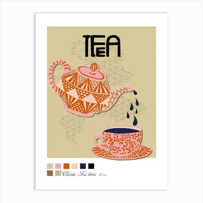Tea Time Art Print by DESIGN D’annick