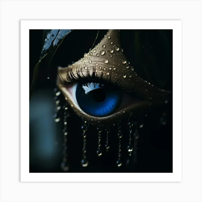 Tears Of Gold Art Print by XAICOOK