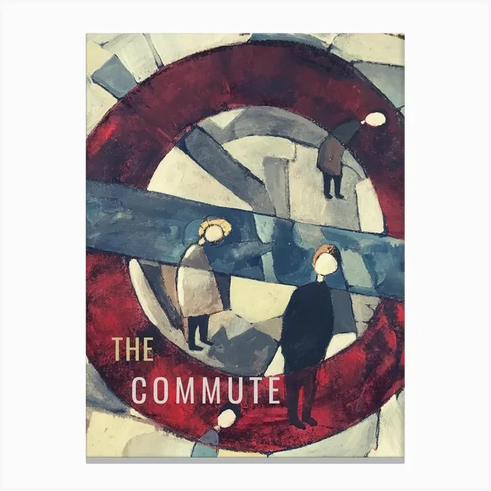 The Commute Clockwork Canvas Print by Earthen Tones Publications