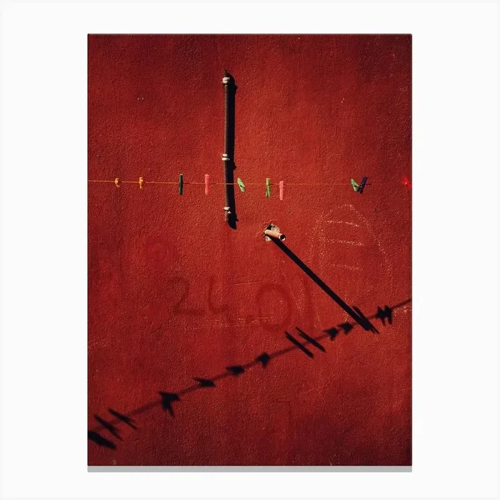 The Red Wall Canvas Print by Yalim Vural