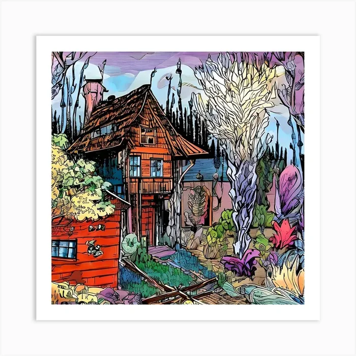The Village Art Print by Lusianawati