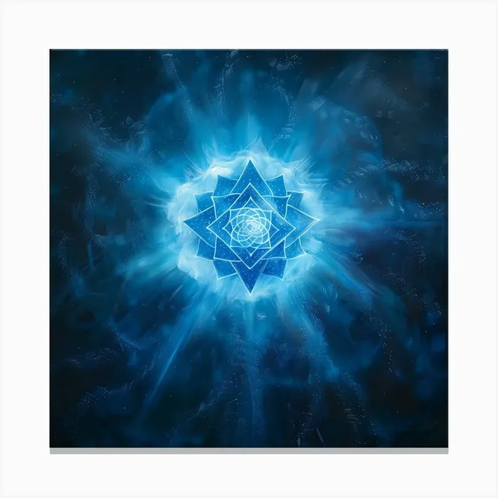 Throat Chakra (Vissudha) Canvas Print by Digital Nomad
