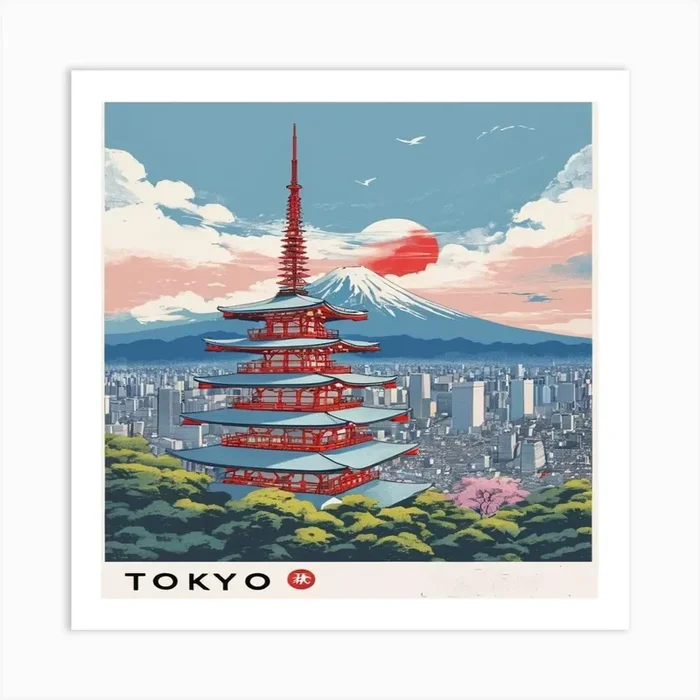 Tokyo Art Print by ARTISTICALLY