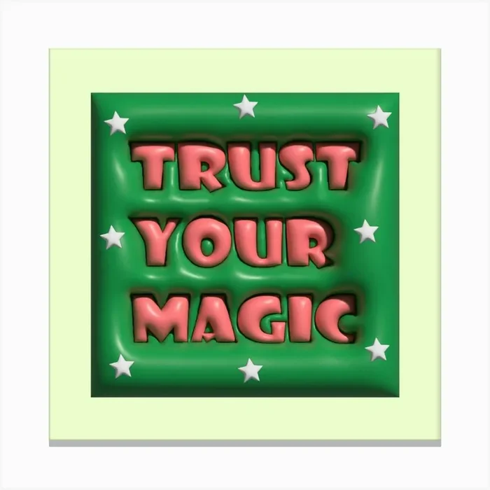 Trust your magic Canvas Print by Happy designs