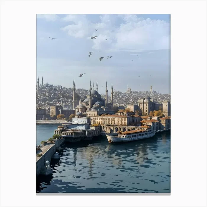 Turkish City Canvas PrintC by Clofura