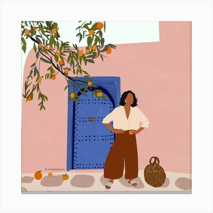 Untitled Artwork 6 Canvas Print by Zainab Mughal Arts
