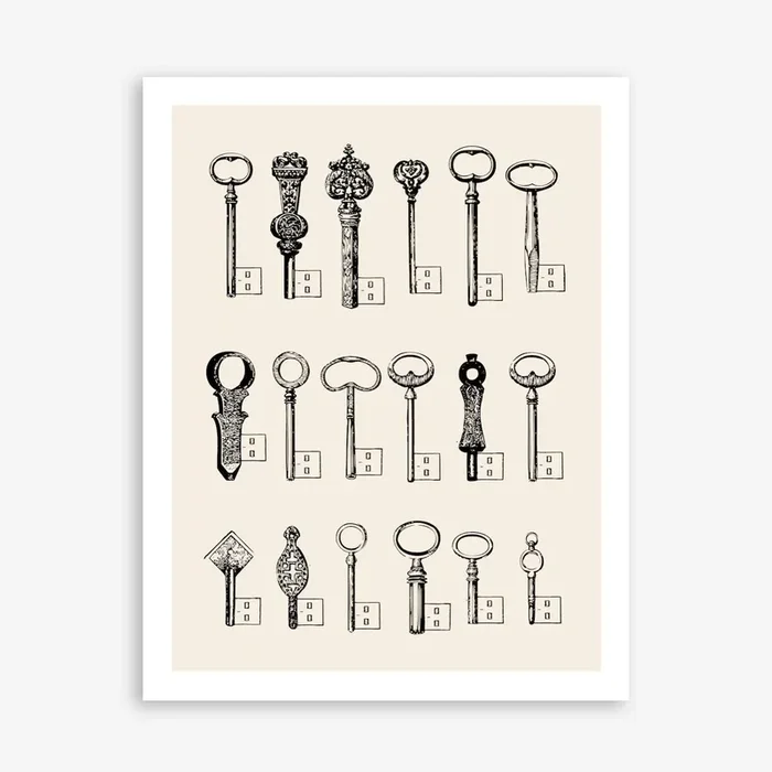Usb Keys Art Print by Florent Bodart