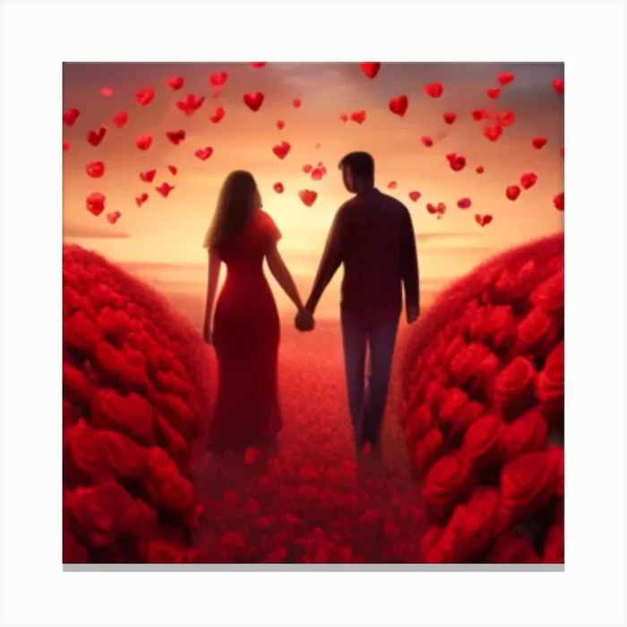 Valentine’S Day 1 Canvas PrintKS by kyrillos safwat