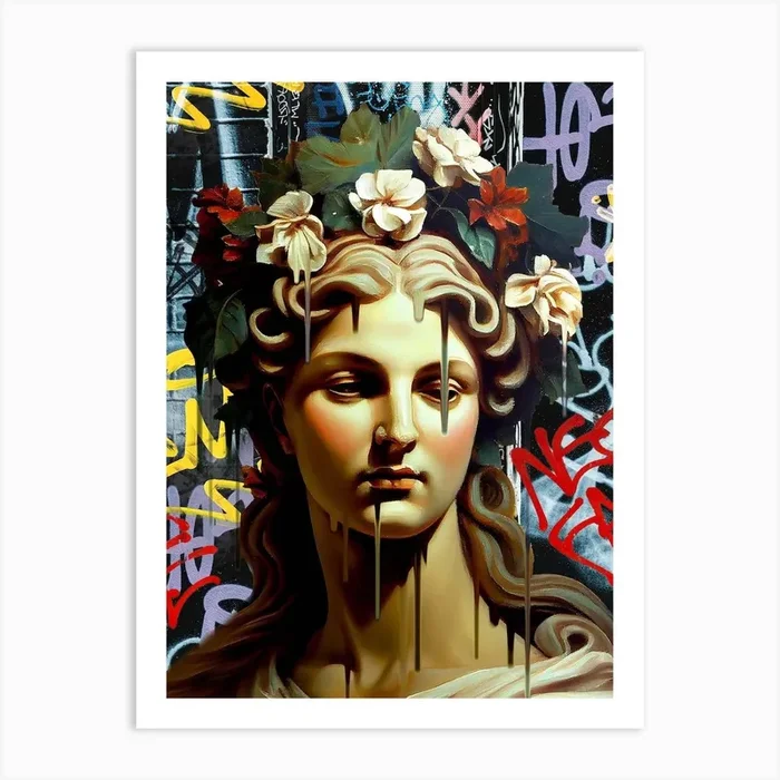 Vandal Pietà Art Print by Dikhotomy