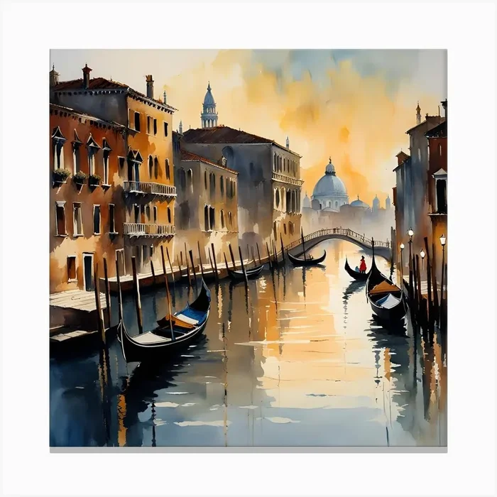 Venice 2 Canvas PrintC by Clofura