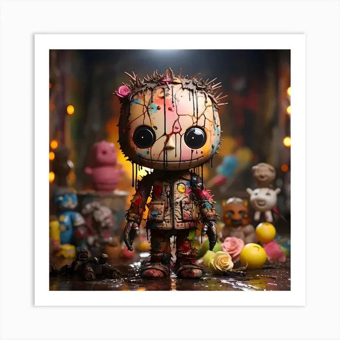 Vibrant Voodoo Art Print by DigitalDoodle