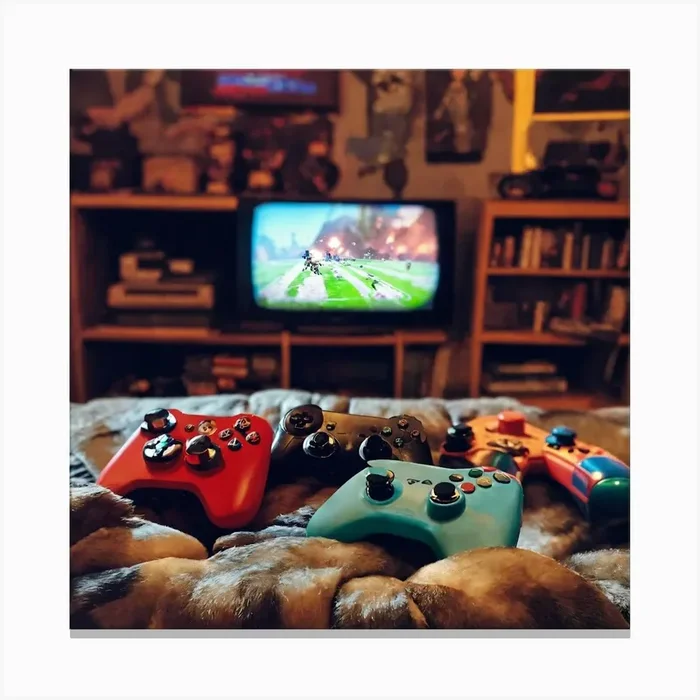 Video Games (2) Canvas Print by Ethel