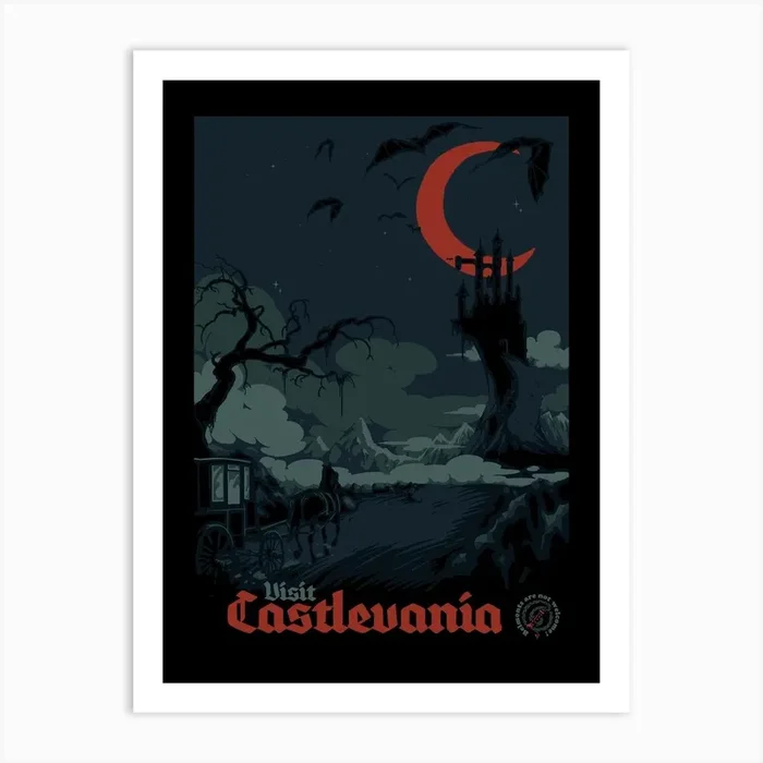 Visit Castlevania Art Print by Mathiole