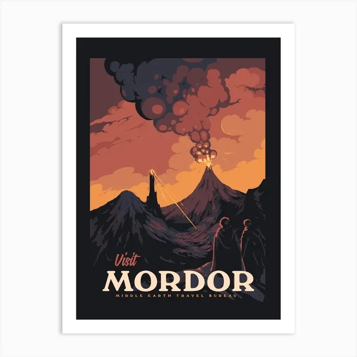 Visit Mordor Art Print by Mathiole