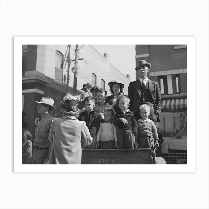 Watching The Parade Which Opened The San Angelo Fat Stock Show, San Angelo, Texas By Russell Lee Art Print by Fy! Classic Art Prints and Posters