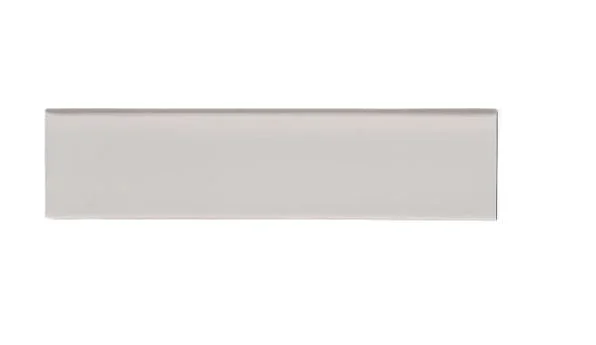 Waterworks Cottage Field Tile 3 x 12 Bullnose Single (Long) in Shale Glossy Solid