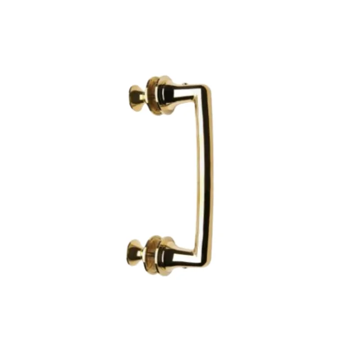Waterworks Dash 8 ” Single-Sided Shower Door Pull in Brass
