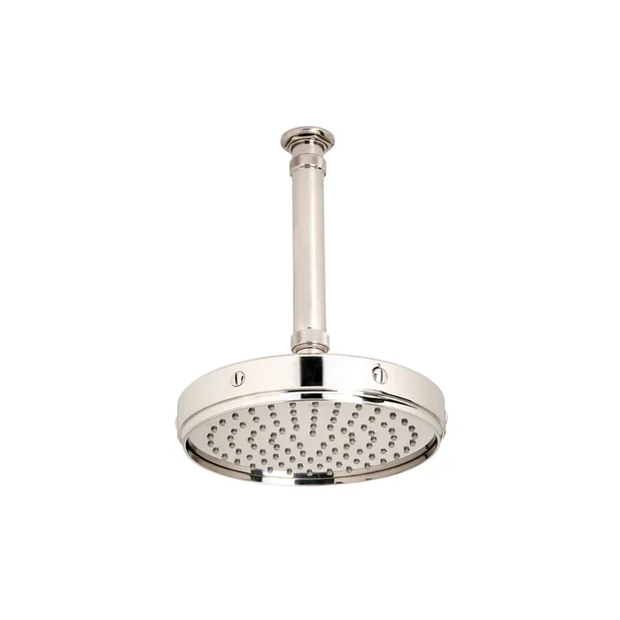 Waterworks RW Atlas 8 1/2 ” Ceiling Mounted Shower Head, Arm and Flange in Sovereign