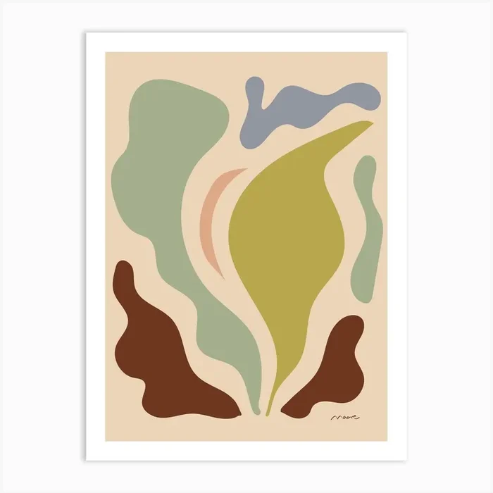 Wavy Plant Art Print by Maore Sagarzazu