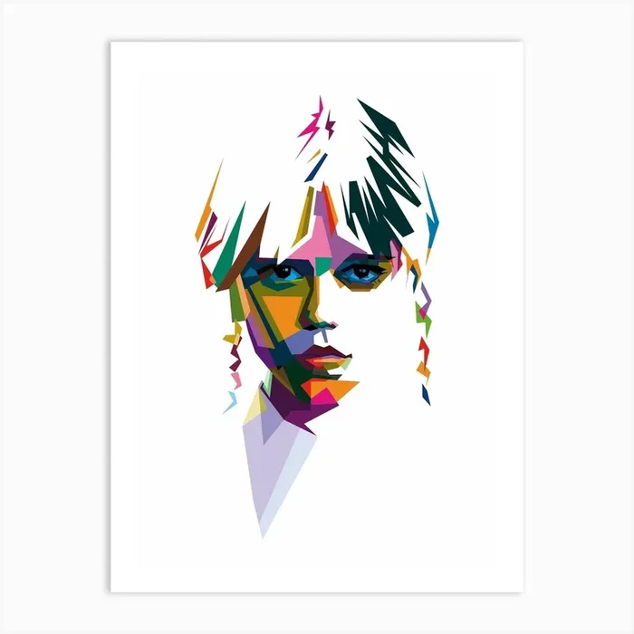 Wednesday Jena WPAP Art Print by yanis purwantono