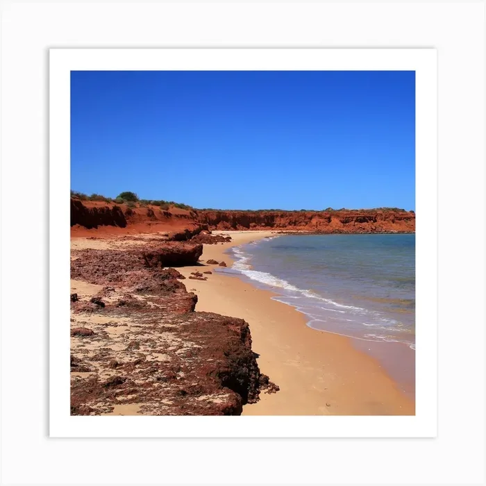 Where the desert meets the ocean Art PrintM by Mitsy