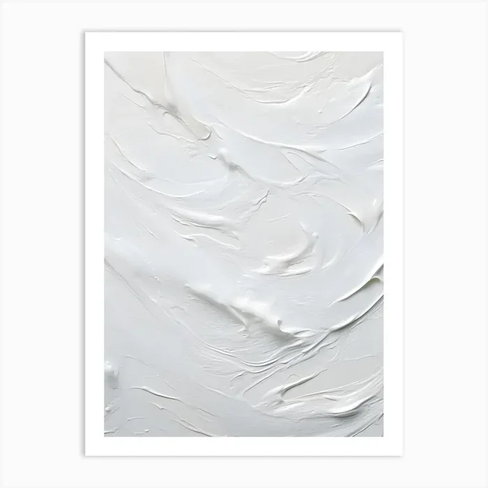 White Paint Texture 4 Art Print by drdigitaldesign