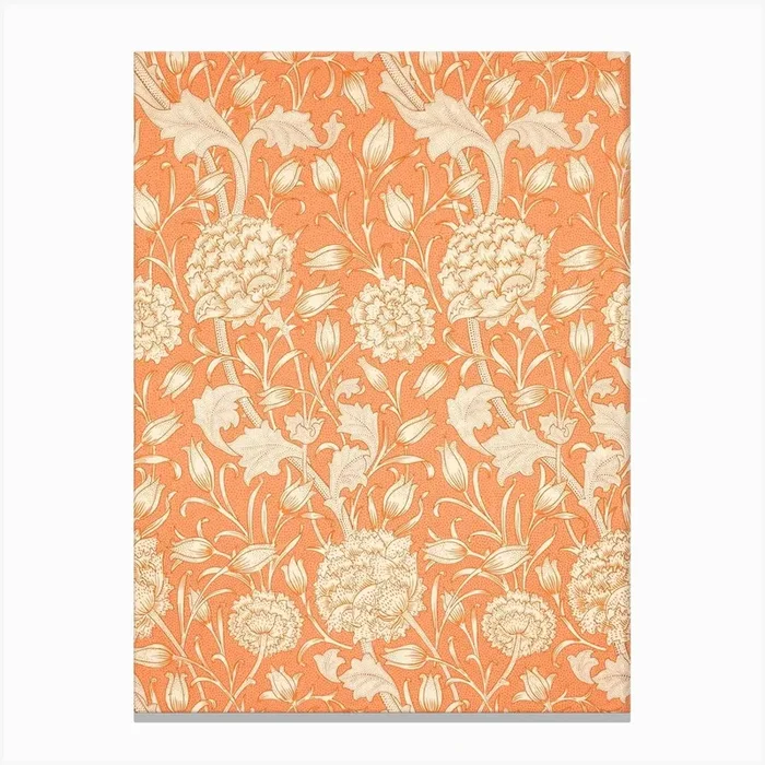 Wild Tulip Orange, William Morris Canvas Print by Fy! Classic Art Prints and Posters