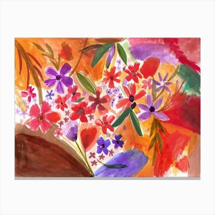 Wildflower Meadow Canvas Print by Krupali Patel