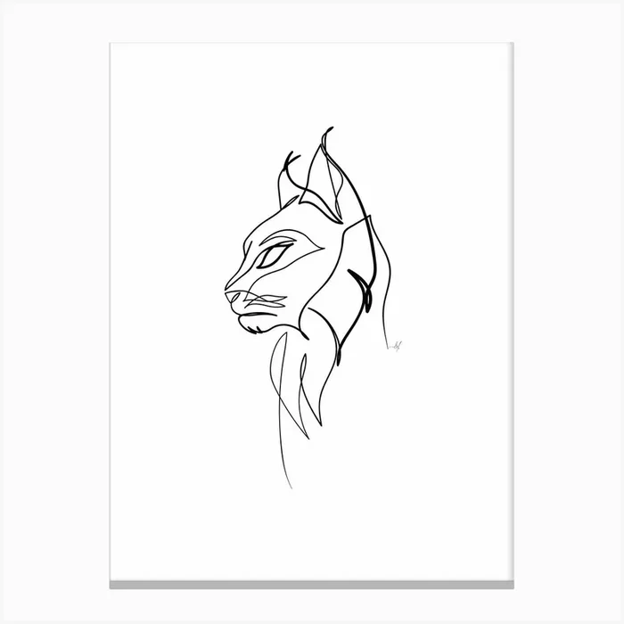 WildLynx Canvas Print by Lines&Dots