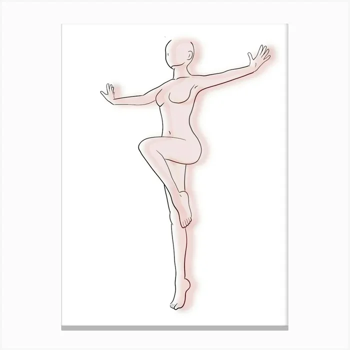 Woman’S Body Canvas Print by Kt10Designs