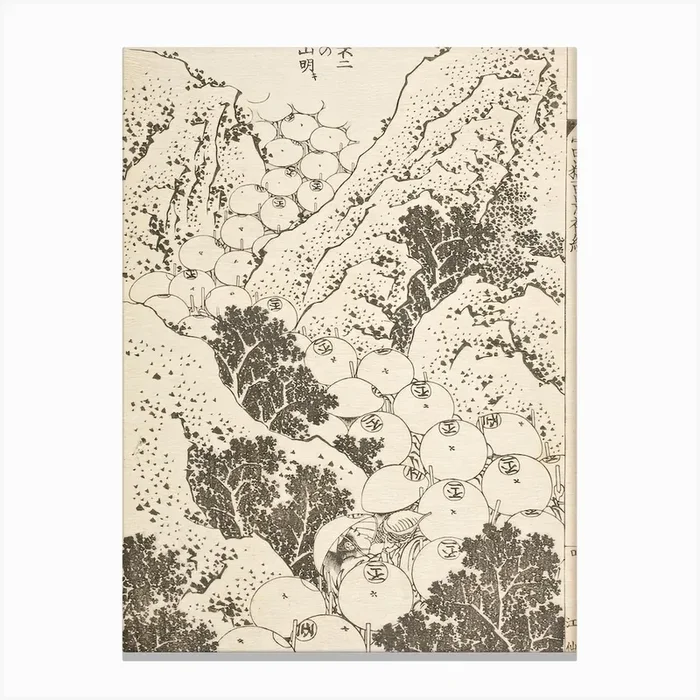 Woodblock Prints, Katsushika Hokusai Canvas Print by Fy! Classic Art Prints and Posters