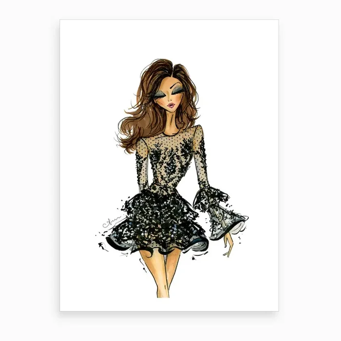 Zuhair Murad Lace Art Print by Anum Tariq